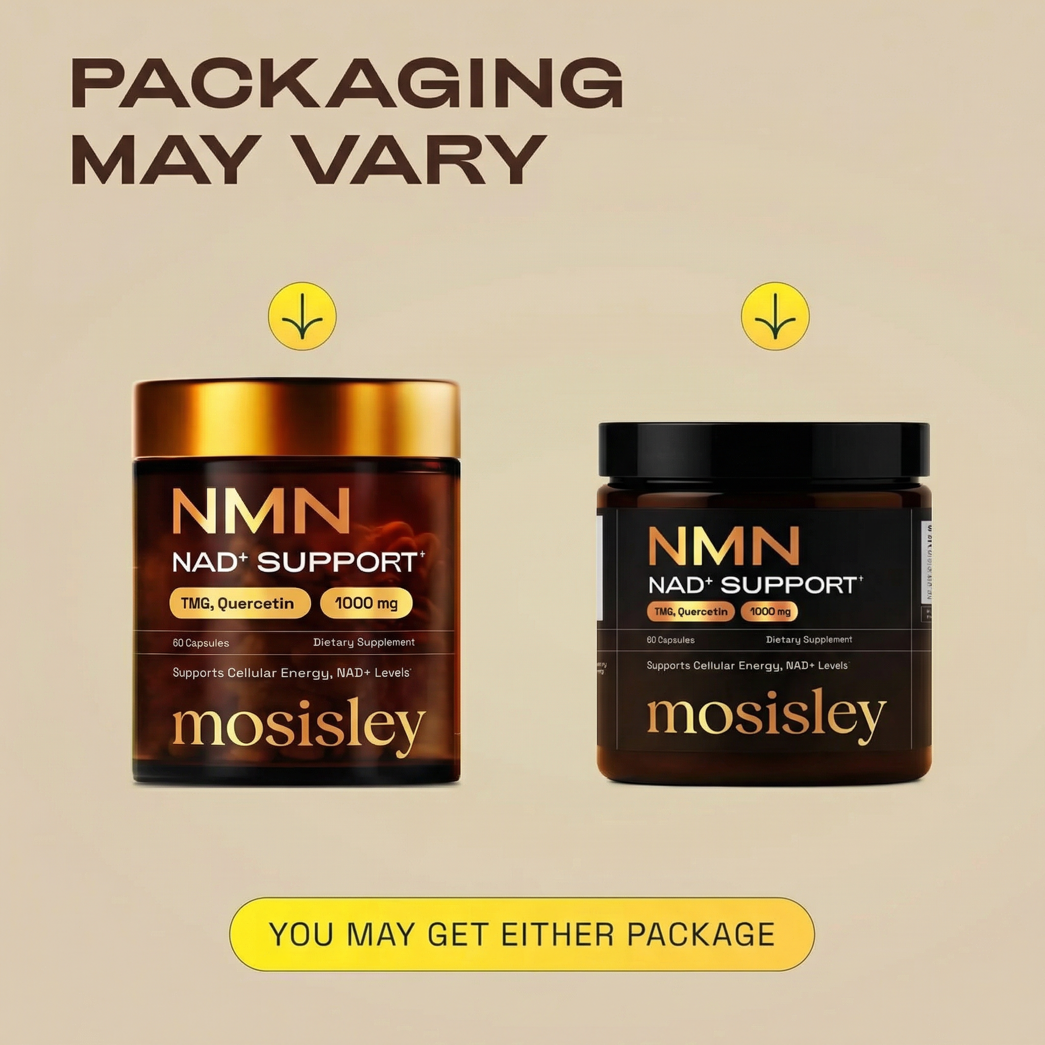 Mosisley® NMN Supplement, Quercetin, TMG, Resveratrol – Supports Cellular Energy & NAD+ Levels